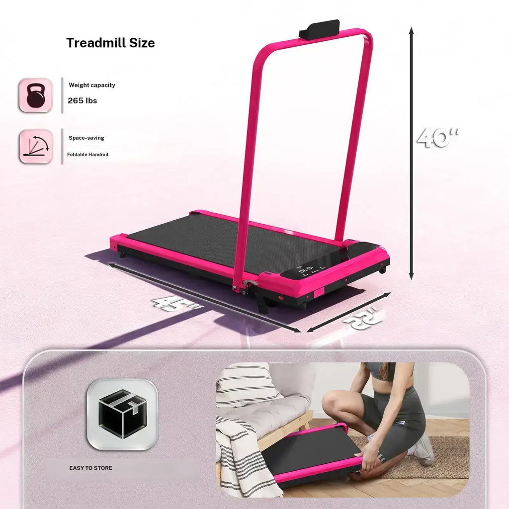 Foldable Handrail Adjustable Incline Treadmill Upgrade