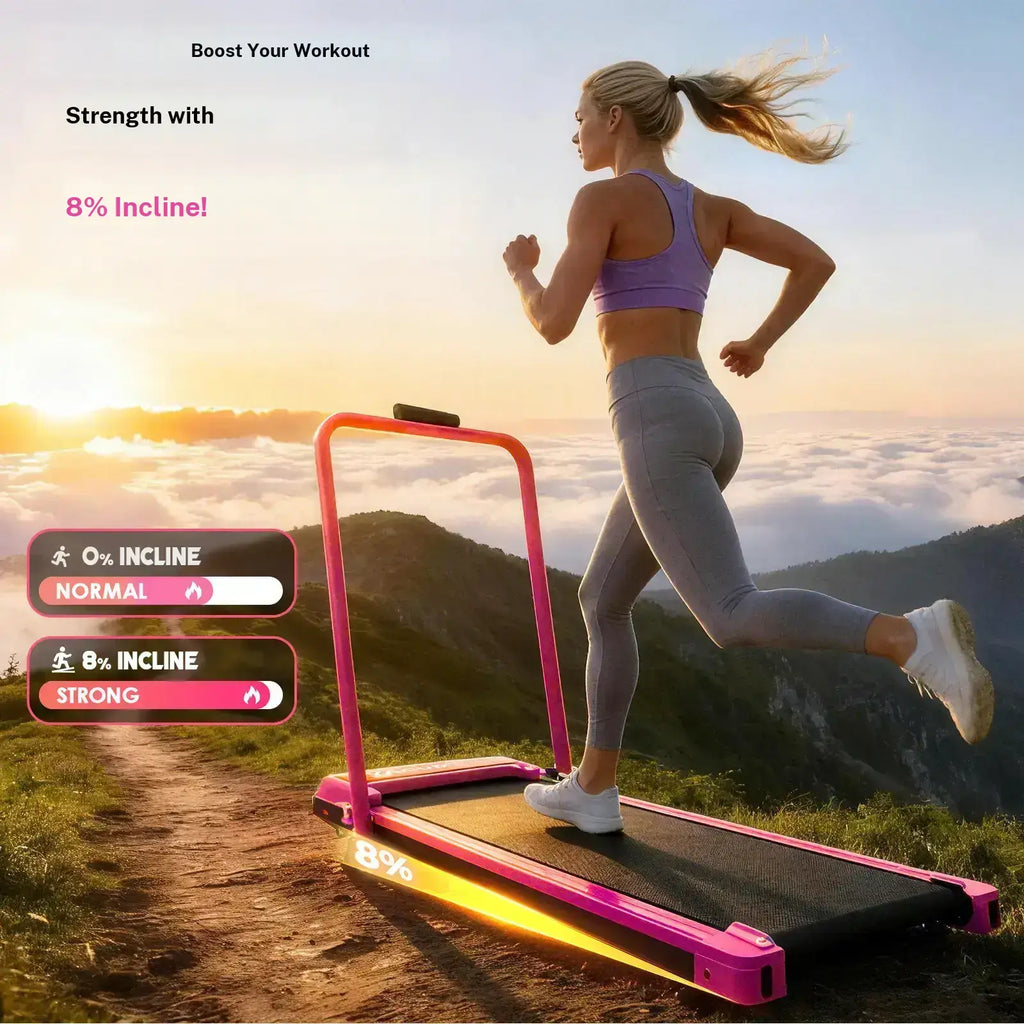 Foldable Handrail Adjustable Incline Treadmill Upgrade