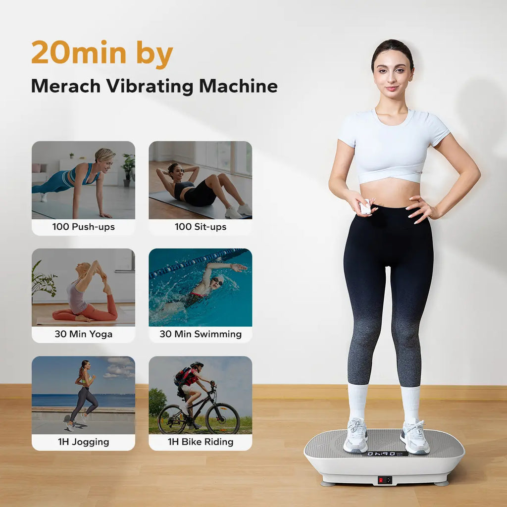 Vibration Plate Exercise Machine Capacity 181KGS
