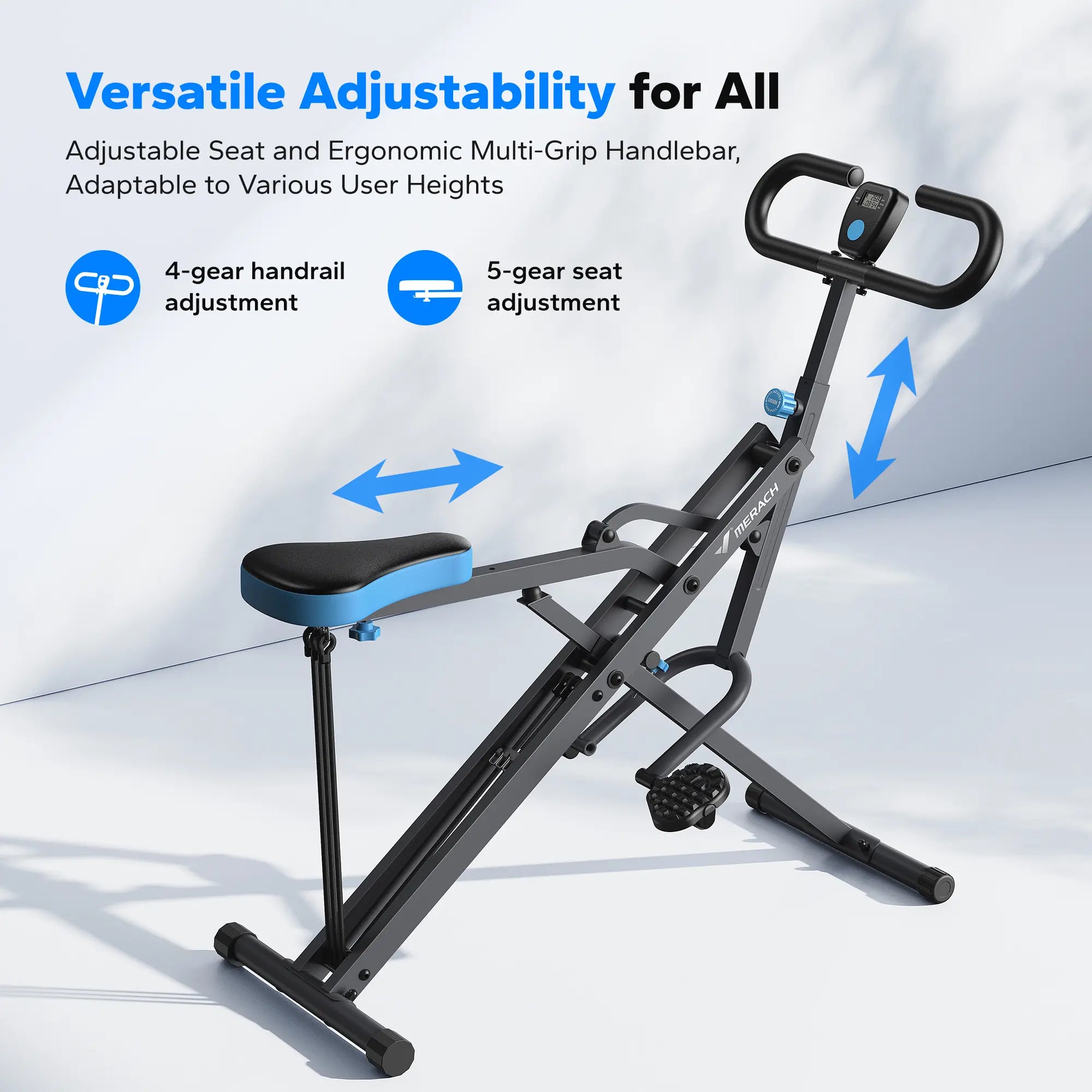 2 in 1 Squat Rowing Machine Home Workout