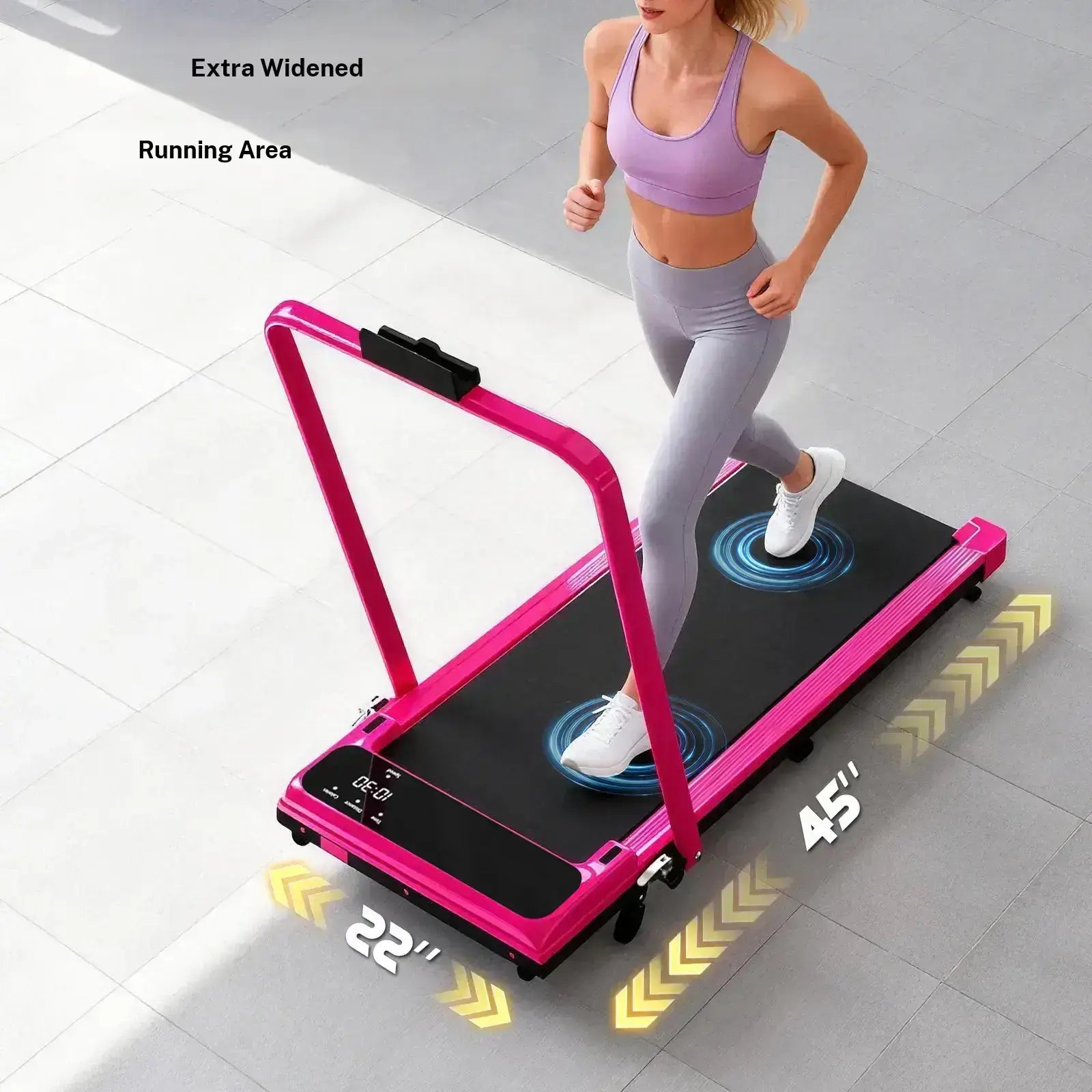 Foldable Handrail Adjustable Incline Treadmill Upgrade