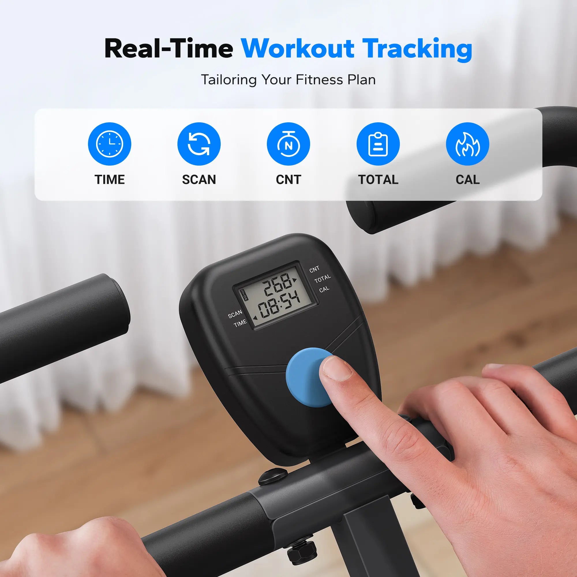 2 in 1 Squat Rowing Machine Home Workout